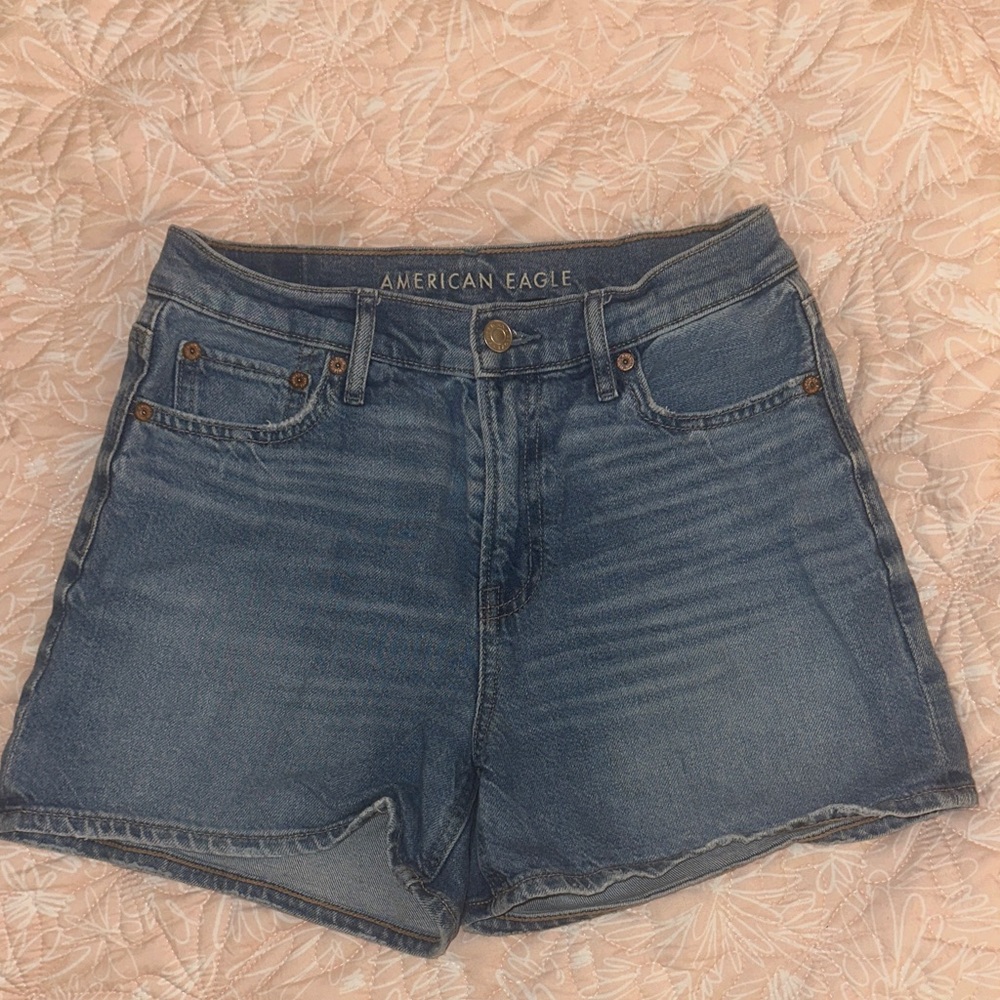 American Eagle Outfitters Mid Wash Blue Denim Shorts